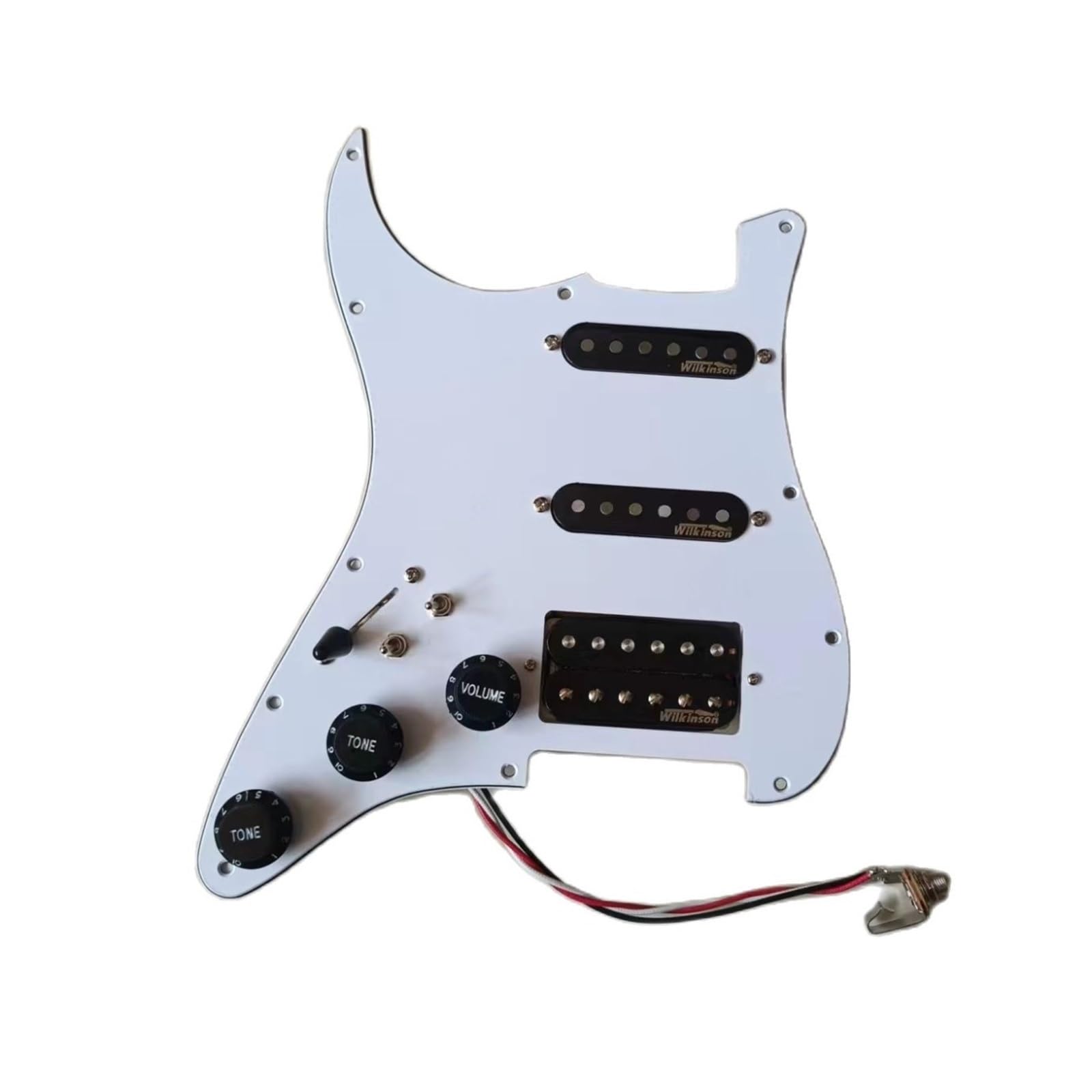 SSH Linkshänder Prewired Loaded Pickguard Set Black Alnico 5 Magnet Pickups Für FD-Gitarre