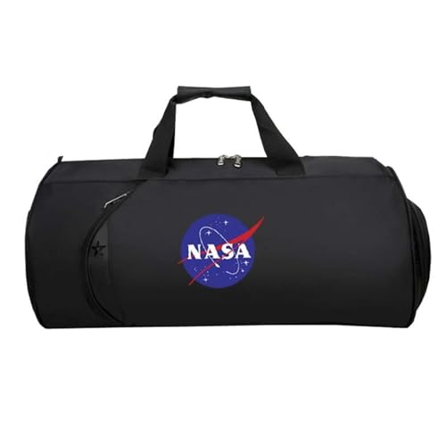 Kleine Reisetasche Anime N.A.S.A, HandgepäCk Tasche Faltbar, Overnight Weekend Damen HandgepäCk Sporttasche Koffer Flugzeug(Black 8)