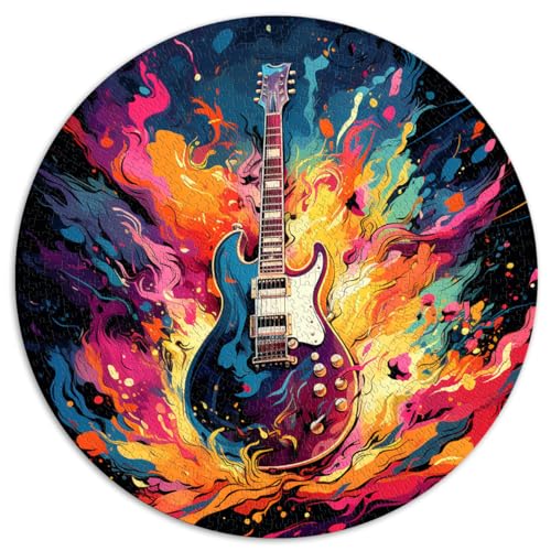 Puzzles Geschenke Spielzeug Gitarre bunt Spaß Puzzles für Erwachsene 1000 Stück 67,5x67,5cm Puzzles Geschenke ganze Familie und die