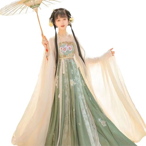 Alte Chinesische Traditionelle Hanfu Frauen Flowy Hanfu Cosplay Outfit Kleid, L=165-170cm,A