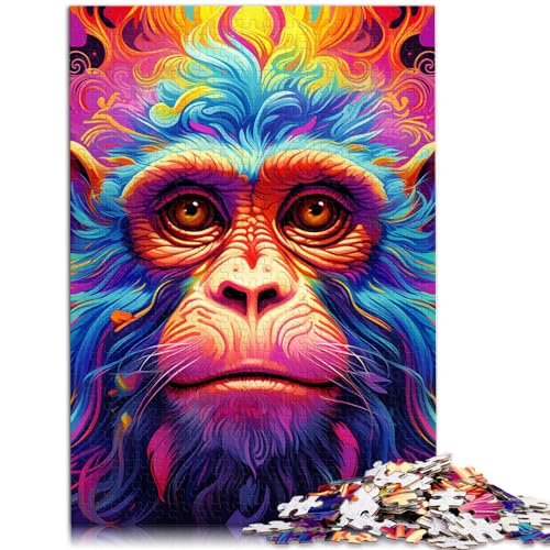 Puzzles als Geschenke, Art Monkey Puzzles für Erwachsene, 1000-teiliges Holzpuzzle, schwierige und schwere Puzzles für Frauen und Männer, 1000 Teile (50 x 75 cm)