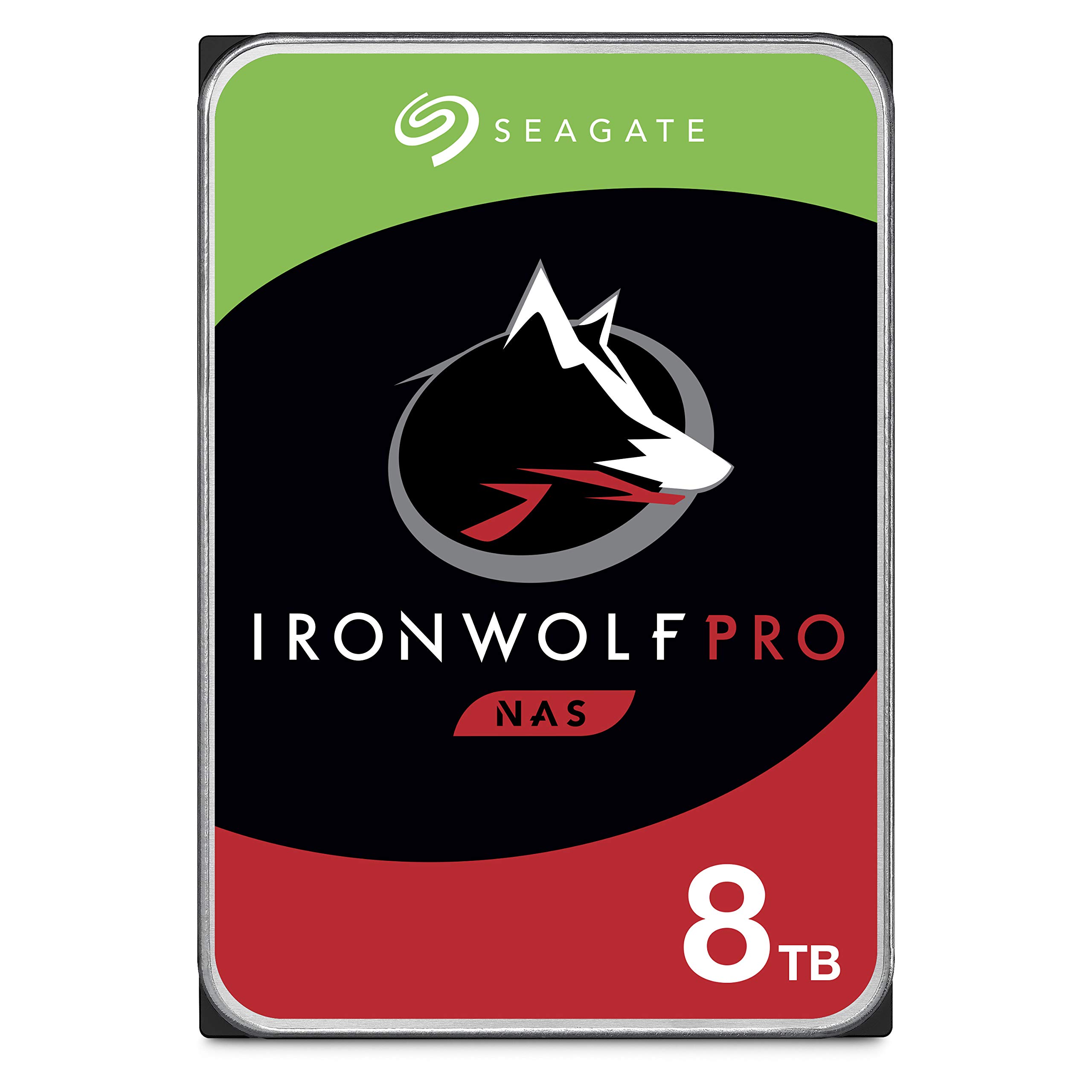 Seagate IronWolf Pro 8TB NAS interne Festplatte HDD - 3,5 Zoll SATA 6Gb/s 7200RPM 256MB Cache für RAID Netzwerk Attached Storage, Data Recovery Service - frustfreie Verpackung (ST8000NE001)