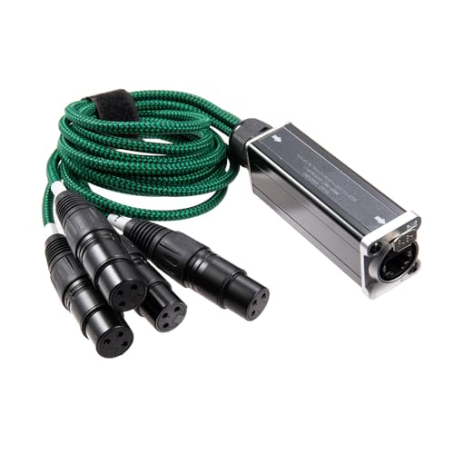 Zkydhbd 4-Kanal-Schlangenkabel auf Kabel, 4-Kanal auf Cat5/Cat6, Ethernet-Stecker, Metallgehäuse, Schlangendraht