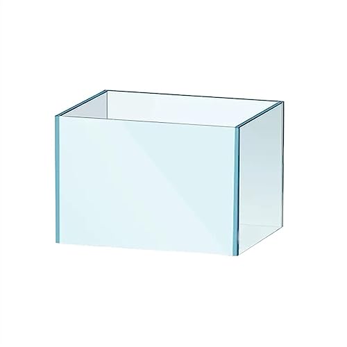 KKXXYQFC Superweißes Aquarium, Desktop-Wohnzimmer, ökologisches Aquarium, kleines Goldfischbecken, großes transparentes Glas-Aquarium, Heimbüro (Größe: 003)