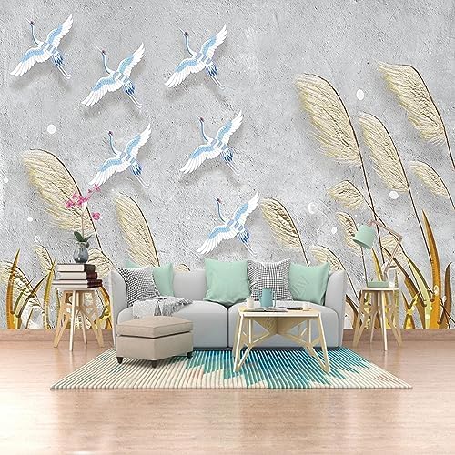 XLMING Einfacher Vogel 3D Tapete Home Dekoration Wohnzimmer Sofa Schlafzimmer Tv Hintergrund Wand-350cm×256cm