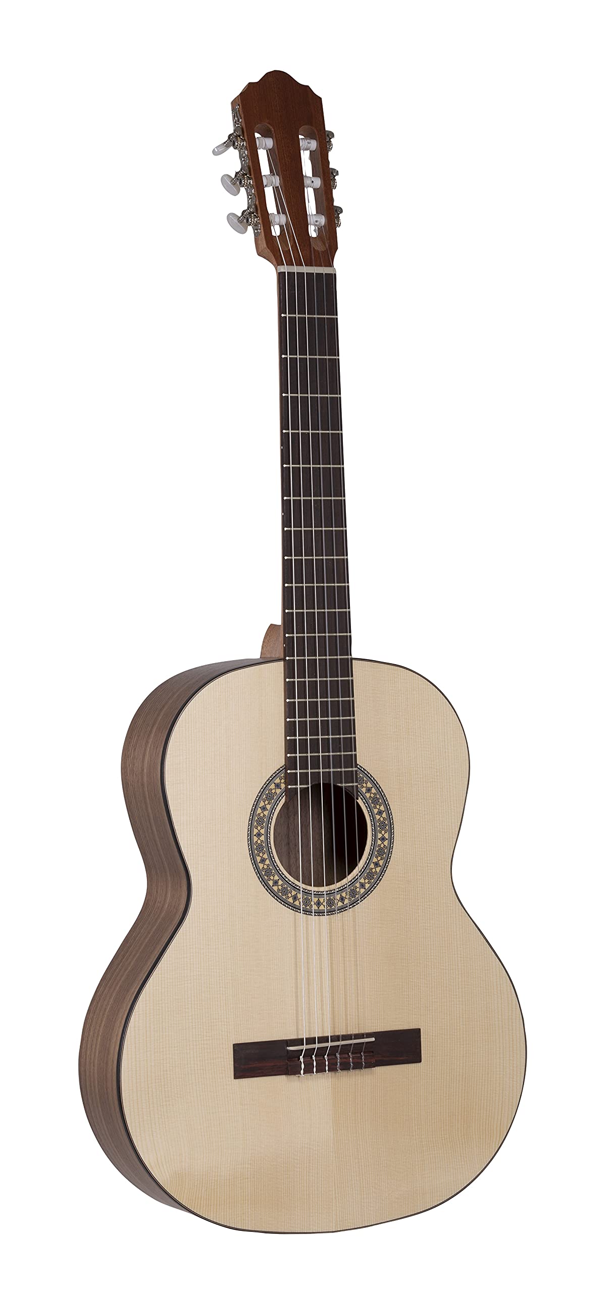 VOLT by Voggenreiter Sevilla Konzertgitarre KG-5000 Open Pore, Größe 3/4 – Hochwertige Akustikgitarre mit massiver Fichtendecke. Professioneller Klang, elegantes Open Pore Finish, Made in Europe, 1260