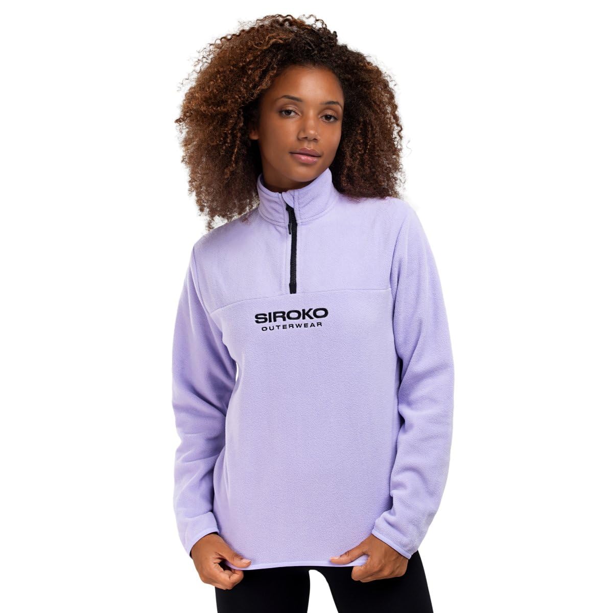 SIROKO - Fleece Half Zip für Damen Aurora-W - M - Lavendel