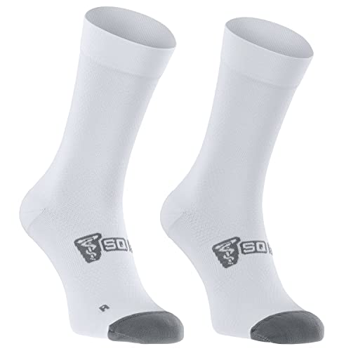 SQlab Unisex Sq-socks One12 Fahrradsocken, Weiß, 42-44 EU