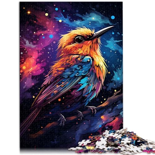 Puzzle zum Malen, Kunst, Spatzen-Puzzle, 1000 Teile, für Erwachsene, Holzpuzzle mit vollständig ineinander greifenden und zufällig geformten Teilen, 1000 Stück (50 x 75 cm)