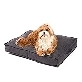 JAMAXX Premium Hundekissen Orthopädisch Weich Memory Foam, Waschbar, Nässeschutz Wasserabweisend - Dicke Füllung Visco Elastisch, Flauschig Samtartiger Stoff, Hundebett PDB1001