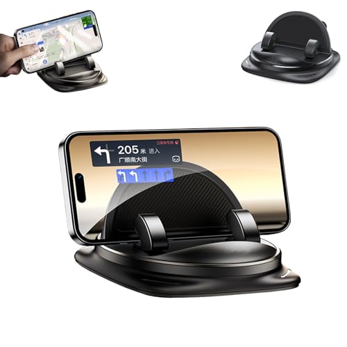 GodbTG Clockwiset. Com Phone Holder, Clockwiset Phone Holder, Stable Phone Mount for Car, 360°Rotatable Dashboard Cell Phone Holder, Stable Phone Mount Cell Holder (Black)