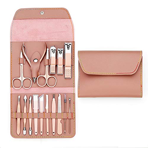 16-in-1-Nagelschere, Edelstahl-Schere, Beauty-Set, Kunst-Nagelhaut-Werkzeug, Nagelknipser, Maniküre-Set, 16-teiliges Set