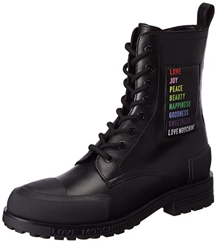 Love Moschino Damen St.ttod.daily40 Vitello Stiefelette, Schwarz, 40 EU