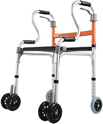 Klappbarer Rollator mit Rollen, höhenverstellbar, Rollen, Mobilität, Gehhilfe mit Sitz für Erwachsene, Senioren, ältere Menschen & Behinderte, Dekoration nach vorne