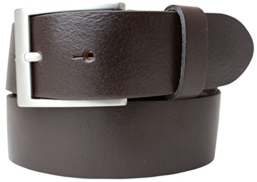 BELTINGER Jeans-Gürtel aus Vollrindleder 4 cm | Hochwertiger Leder-Gürtel für Herren 40mm | Herren-Gürtel made in Italy | Braun 85cm