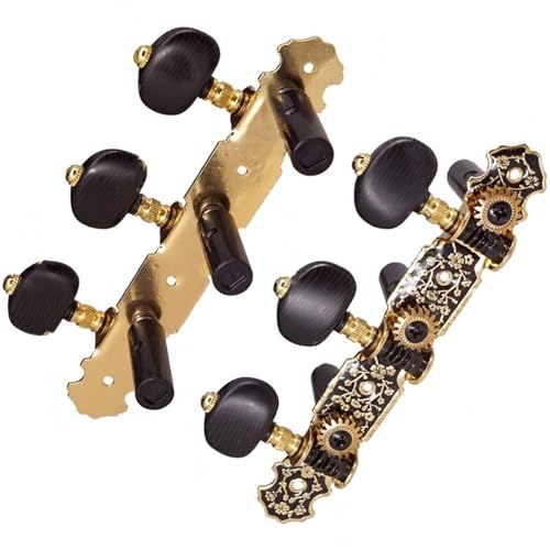 Strings Tuning Pegs Mechaniken Für Gitarre 6er-Pack Stimmgeräte für klassische Gitarre, klassische Tasten, Stifte, Kopfplatte, Metallteile, Stimmgeräte