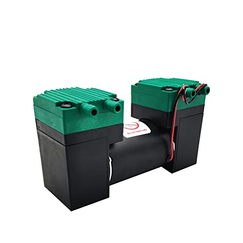 Mikro-Vakuumpumpe Elektropumpe Leise kleine Luftpumpe Doppelkopf-Membranpumpe 20L/MIN,Lange Haltbarkeit(12V)