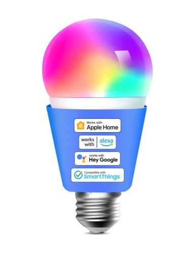 WLAN 10M LED Streifen funktioniert mit Apple HomeKit, meross Smart RGB Strip, 12V IP20 Warmweiß Streifenbeleuchtung, Flexibel DIY Band Arbeiten mit Siri, Alexa und Google, für Weihnachten, Party