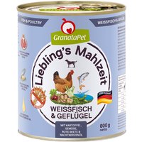 GranataPet | Weißfisch & Geflügel | Liebling's Mahlzeit | 12 x 800 g