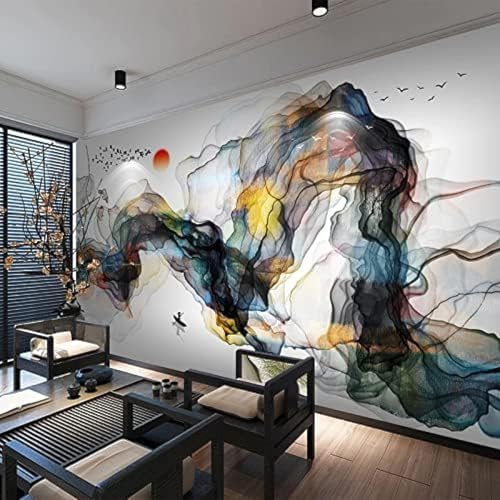 XLMING Abstract Leaf Cafe Restaurant 3D Tapete Wohnzimmer Sofa Schlafzimmer Esszimmer Home Dekoration Wand-200cm×140cm