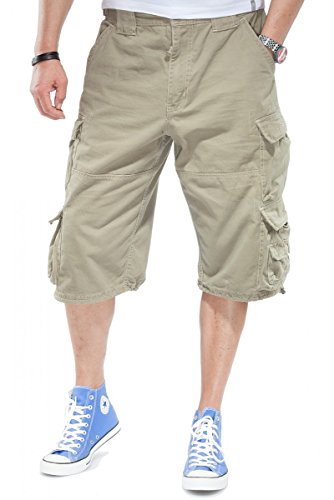 Jet Lag Herren Cargo Shorts Modell 007 B Short in vielen Farben, Größe:XL, Farbe:Cement