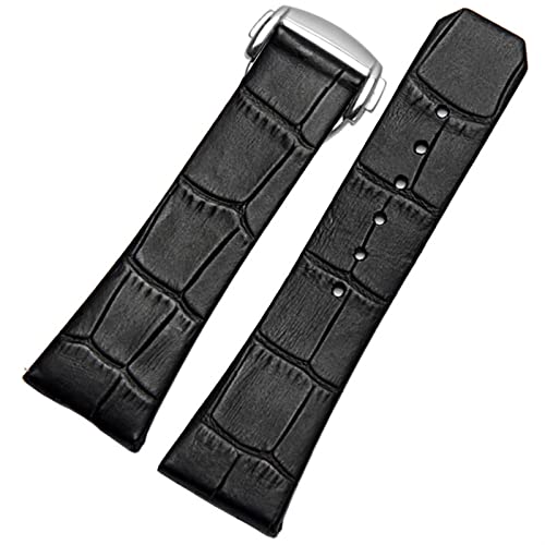 NEYENS Uhrenarmband aus echtem Leder für Omega Constellation Double Eagle Serie, Herren und Damen, 17 mm / 23 mm Uhrenarmband, 23mm gold Clasp, Achat