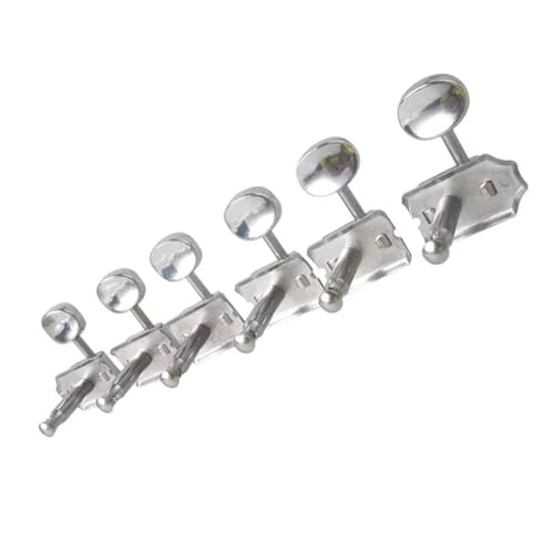 Strings Tuning Pegs Mechaniken Für Gitarre 6R Silber Retro-Stil Exquisiter und langlebiger E-Gitarren-Saiten-Stimmstift-Stimmkopf