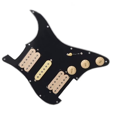 Standard-Pickguard-Tonabnehmer HSH Schlagbrett für E-Gitarre, exquisiter Gitarren-Ersatz, langlebiges Teile-Set (Color : 6)