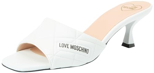 Love Moschino Damen Ja28025g0iie0100 Sabotd.ROCCHETTO55 Nappa Weiss, 37 EU