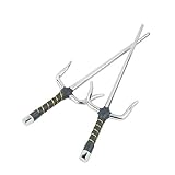 superdo Octagon Metall Martial Arts Sai Multi Größe (schwarz und silber), silber, 21"