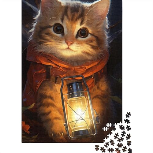 1000-teiliges Puzzle für Erwachsene und Teenager. Bunte Katzen. Holzpuzzle für Teenager. Geschenke, Lernspiele, Heimdekorationspuzzle. (Größe 29,53 x 19,69 Zoll)