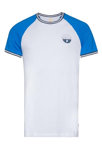 Protest Herren Ribston T-Shirt, Mittel Blau, S