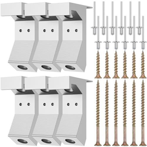 Ksrnsne 30-teiliges Quietsch-Bodenreparatur-Set, Legierung, beseitigt den Boden, Quietschschrauben-Set, Platzbefestigungs-Set für 1,6 cm und dickere Böden, einfache Installation