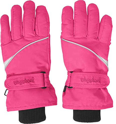 Playshoes Unisex Kinder Finger Schneeflocken Winter-Handschuhe, grün 29, 3