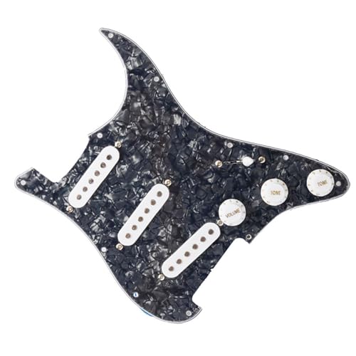 Standard-Pickguard-Tonabnehmer SSS E-Gitarren-Schlagbrett-Tonabnehmer, stilvolle und langlebige Gitarren-Ersatzteile (Color : 2)