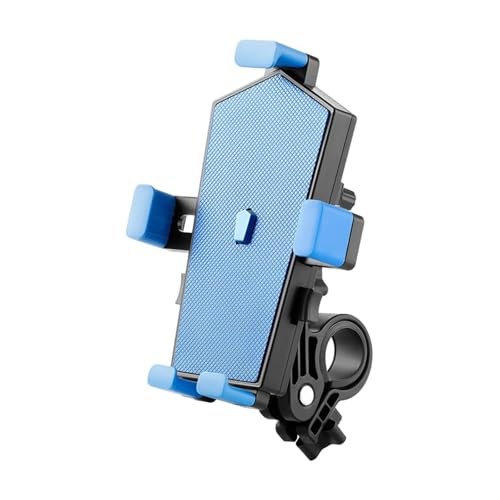 Handyhalterung Motorrad Telefonhalter Für Den Lenker 360 ° Drehbar Motorrad-Telefonhalter Halterung Dekoratives Motorradzubehör Handyhalter Fahrrad(Blue)