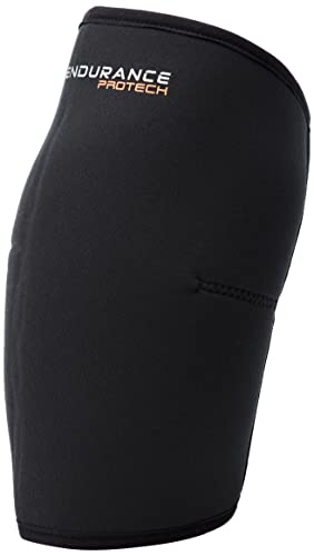 ENDURANCE Unisex – Erwachsene PROTECH Knieschützer, 1001 Black, XXL