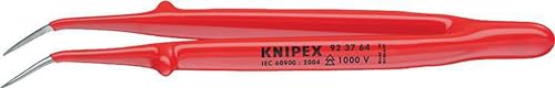 Knipex Präzisions-Pinzette VDE gewinkelt Fein gezahnt