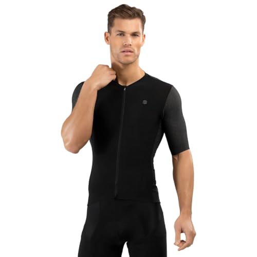 SIROKO - Radtrikot SRX PRO Ultra Race - M - Schwarz/Grau meliert