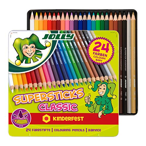 JOLLY 3000-0334 - Supersticks Classic, 36 Farben, Mine, Lernmaterialien, 3.8 mm...