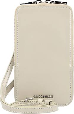 Coccinelle, Flor Handytasche Leder 10 Cm in beige, Handyhüllen & Zubehör für Damen 2