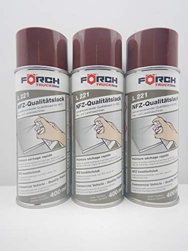 Förch DB Ochsenblut ROT Mercedes Lack LACKSPRAY Spray SPRAYDOSE 400ML (6)