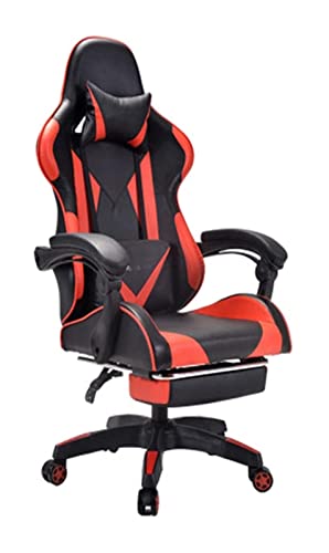 QYZUJIKL Bürostuhl Gaming Stuhl Ergonomischer Computer Schreibtisch und Stuhl Bürostuhl mit Fußhocker Drehstuhl Spielstuhl Arbeitsstuhl Stuhl benötigt