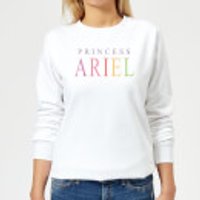 Disney Little Mermaid Princess Ariel Damen Sweatshirt - Weiß - L - Weiß