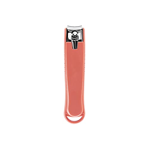 SUICRA Nagelknipser Fingernagelknipser Zehennagel Großer Kohlenstoffstahl Nagelschneider, Professioneller Maniküre Trimmer Zehen Nagelschere Clip Catcher (Color : Pink)