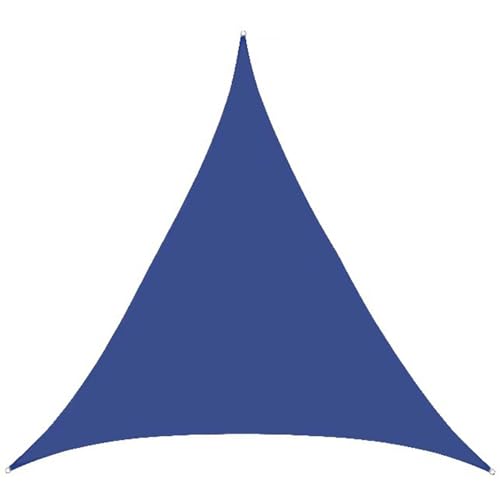 Wasserdichtes Garten-Schattensegel Dreiecks Schattensegel Atmungsaktiv für Garten-Terrassenmarkisen, Verschiedene Größen WXQTM(Color:Sapphire Blue,Size:5x5x5m)