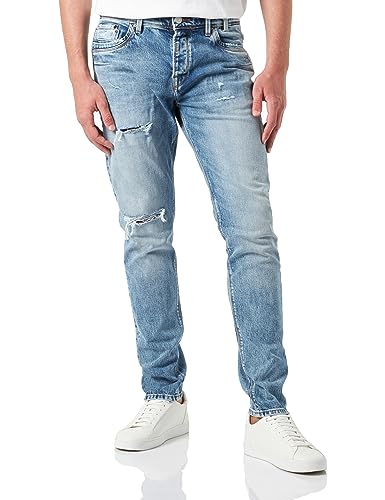 LTB Jeans Herren Jeans Vernon - Jeans Herren Locker aus Baumwollmischung Gerade Denim Dunkel mit Knopfleiste Mittlere Taille - Grau