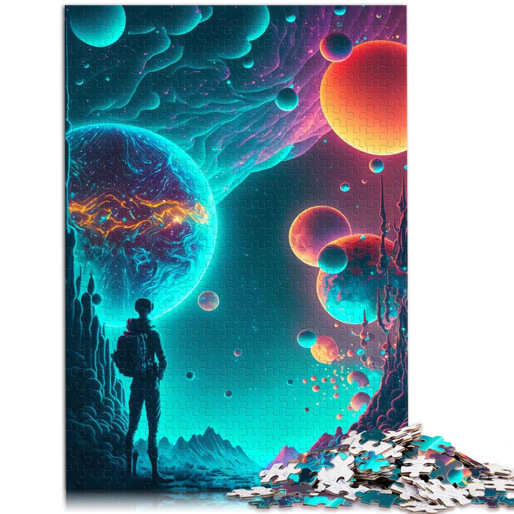 Puzzles für Weltraumreisen, 1000 Teile, Puzzles für Erwachsene, Holzpuzzles, Familienaktivitätspuzzles, Lernspiele, 1000 Teile (50 x 75 cm)