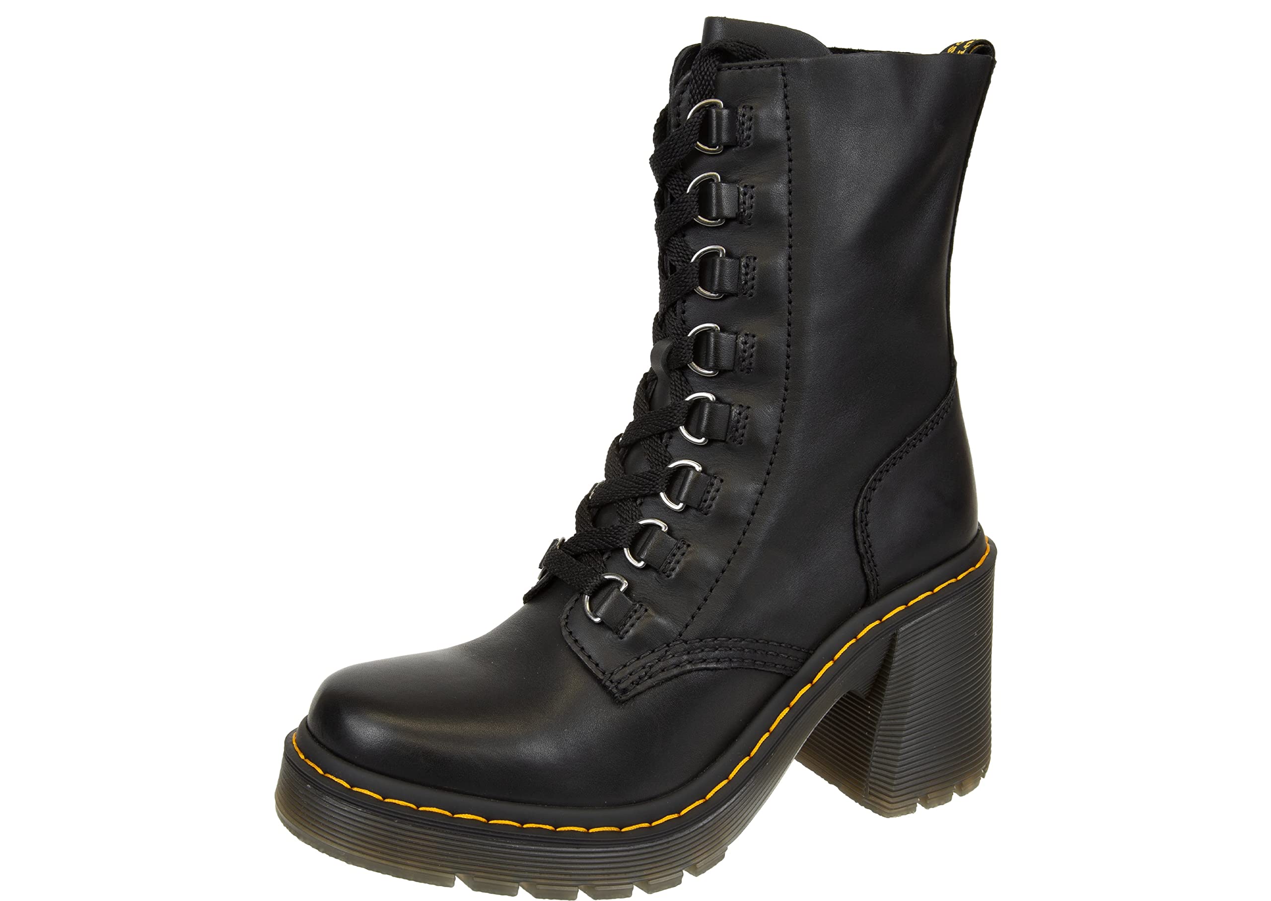 Dr. Martens Damen Chesney Mode-Stiefel, Schwarz Sendal Nappa, 39 EU