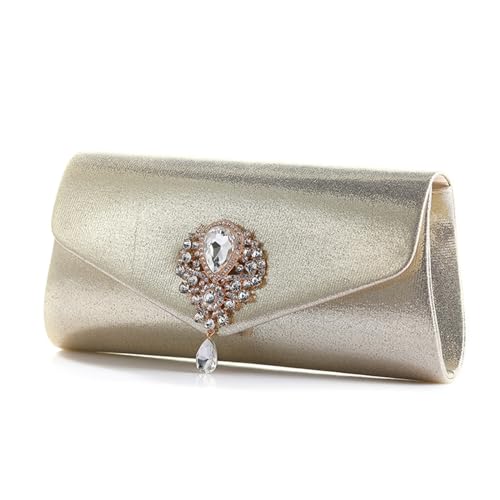 Glitzernde Kleine Clutch Tasche Für Damen Abendhandtasche Kleine Handy Geldbörse Schultertasche Mit Abnehmbarer Kette Für Hochzeit